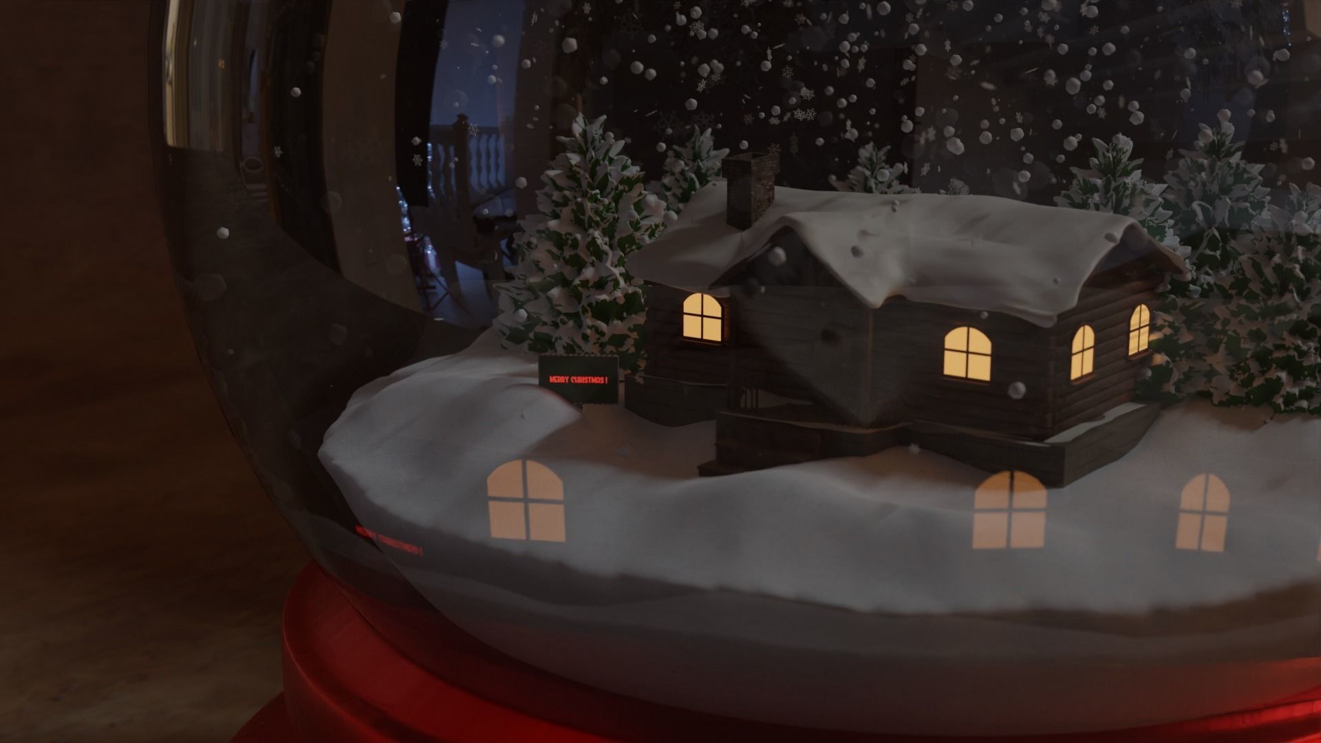 Snow Globe 3D model_93