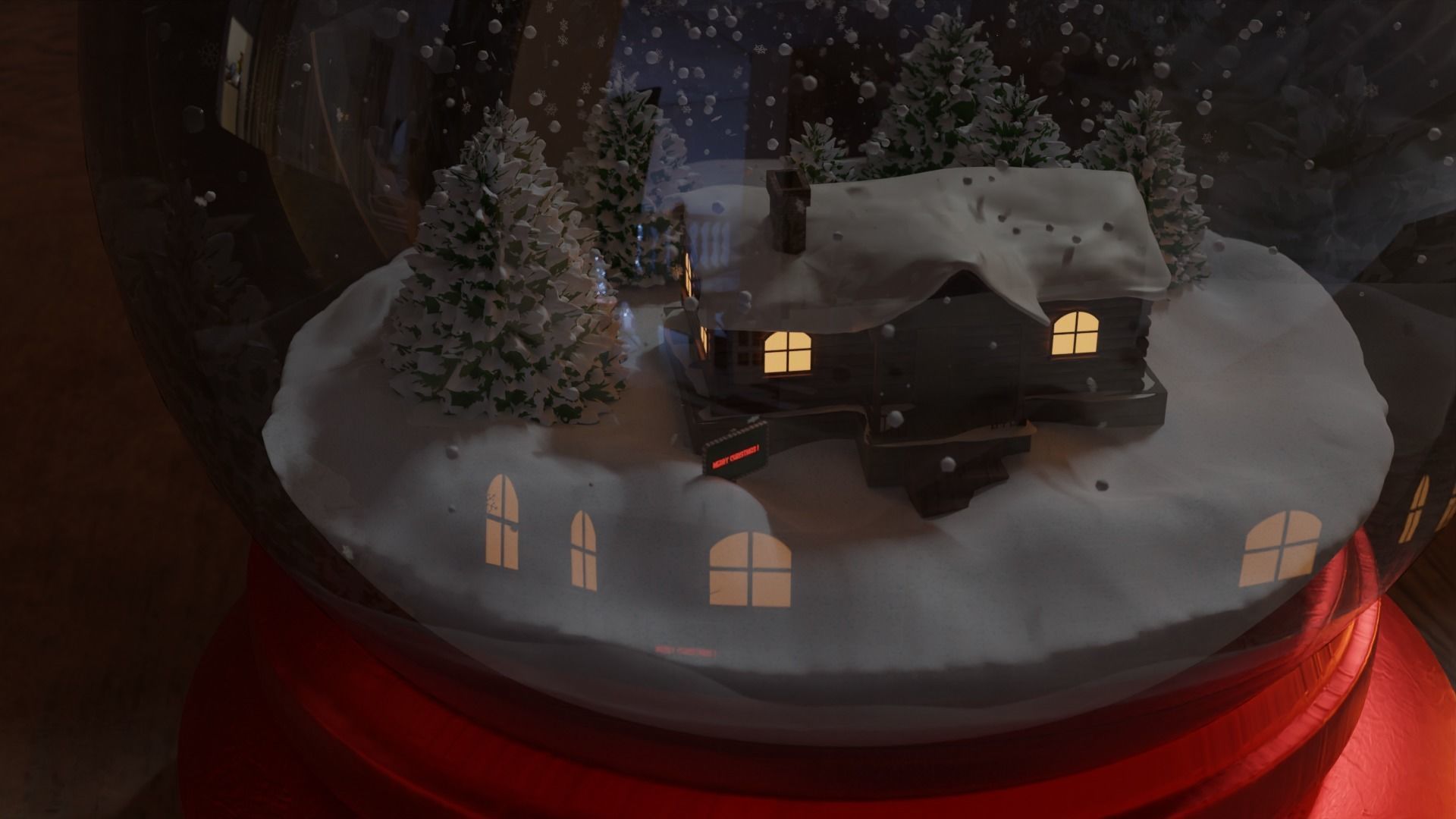 Snow Globe 3D model_4