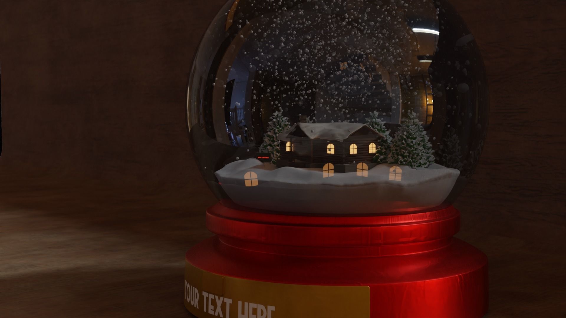 Snow Globe 3D model_23