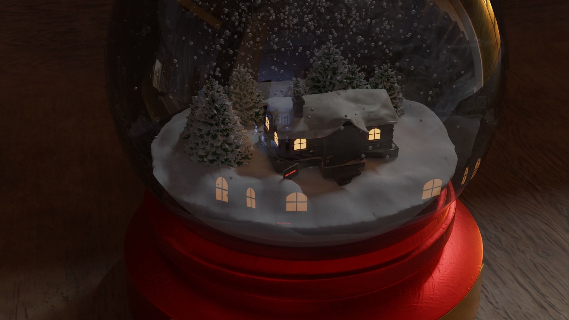Snow Globe 3D model_9