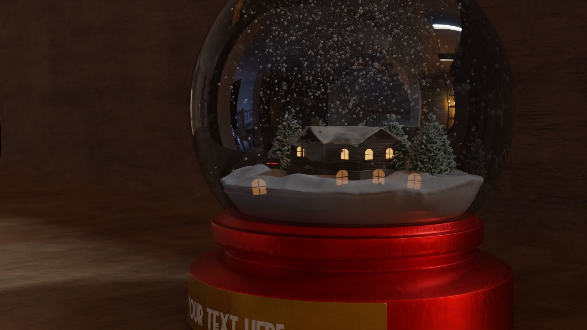 Snow Globe 3D model_120
