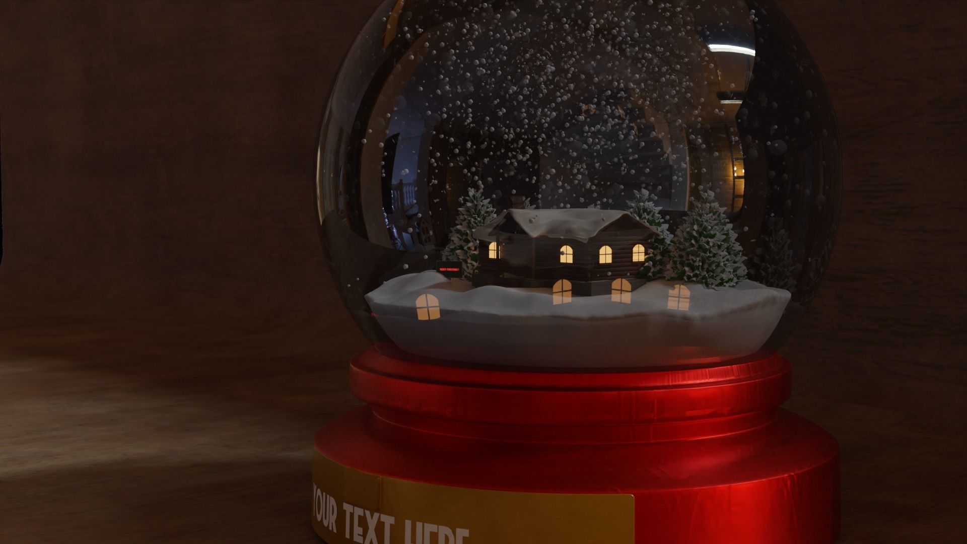 Snow Globe 3D model_16