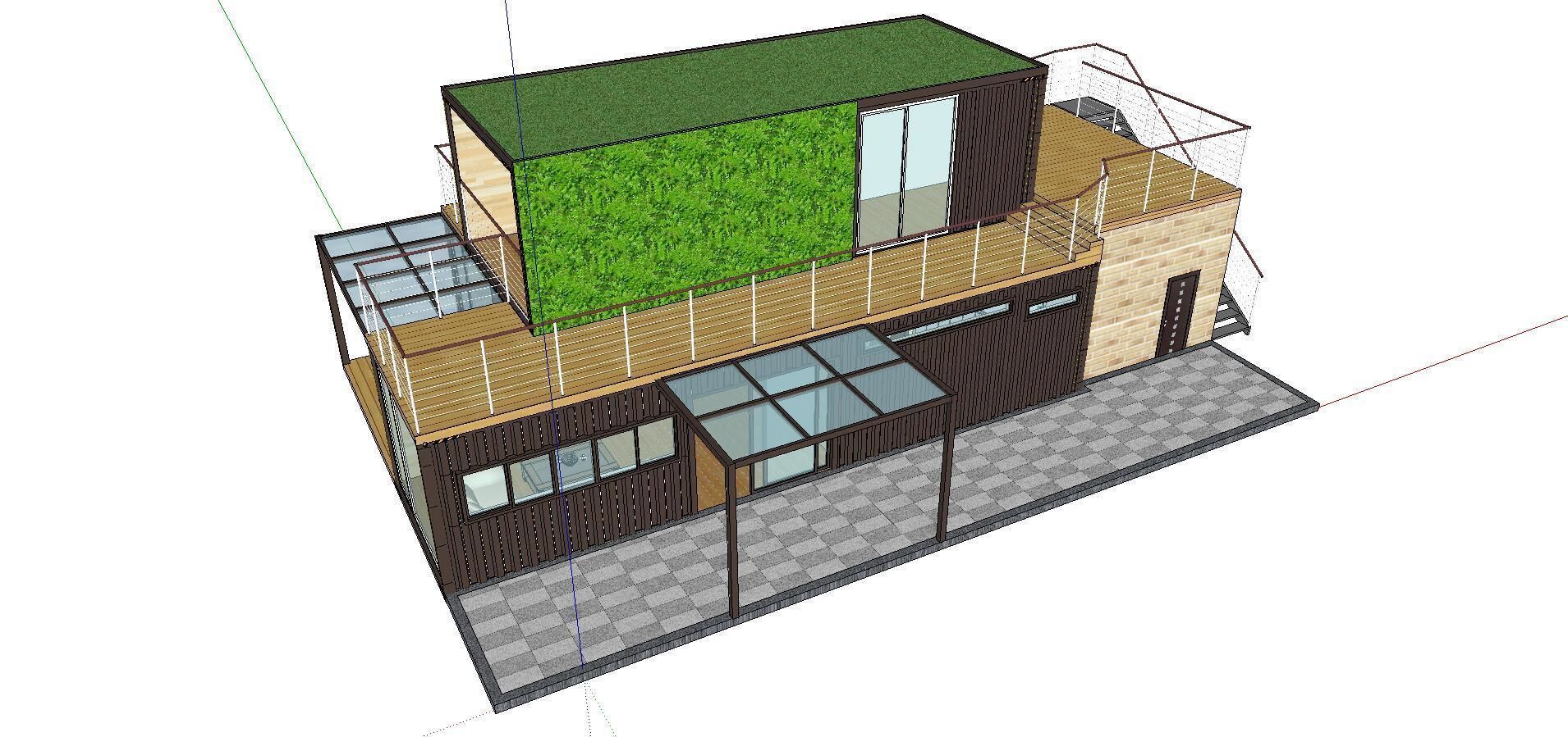 City Simple Art Building-Container-04 3D model_4