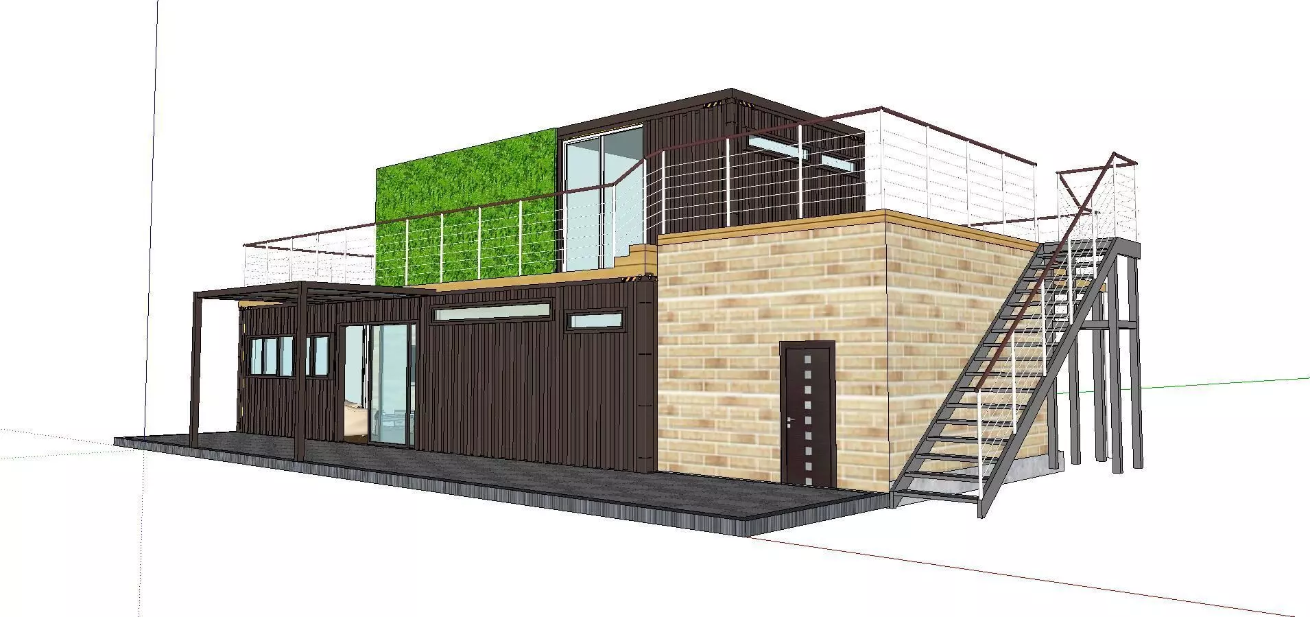 City Simple Art Building-Container-04 3D model_0