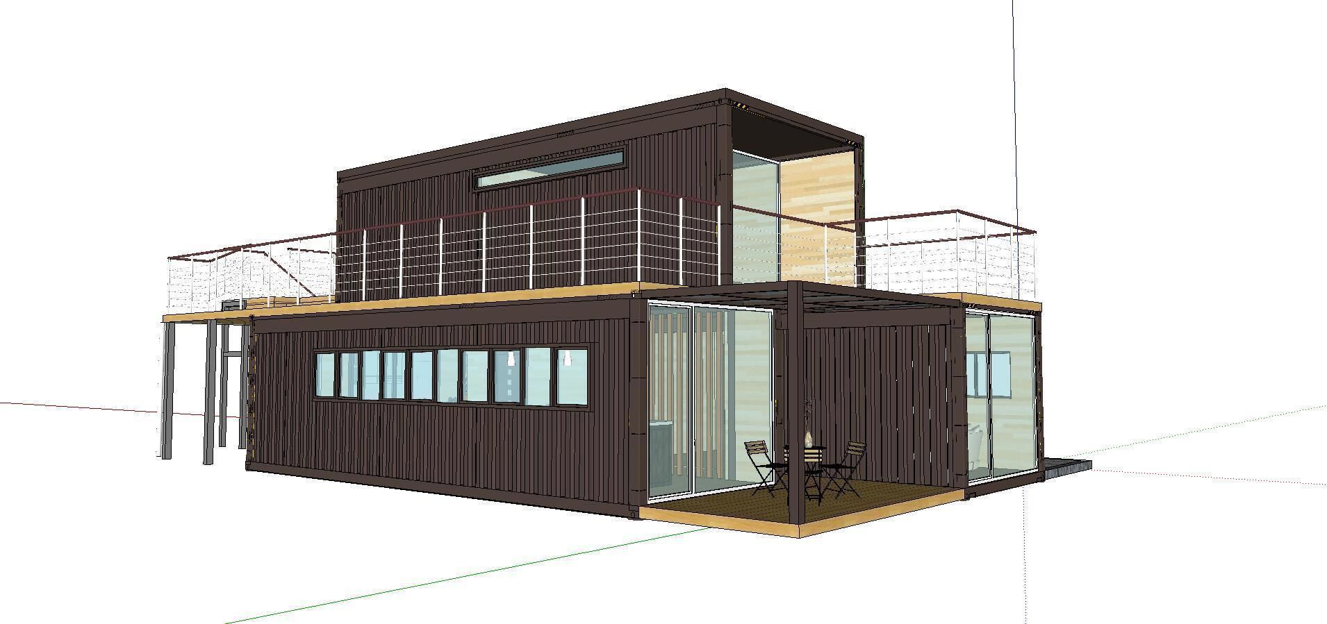 City Simple Art Building-Container-04 3D model_2