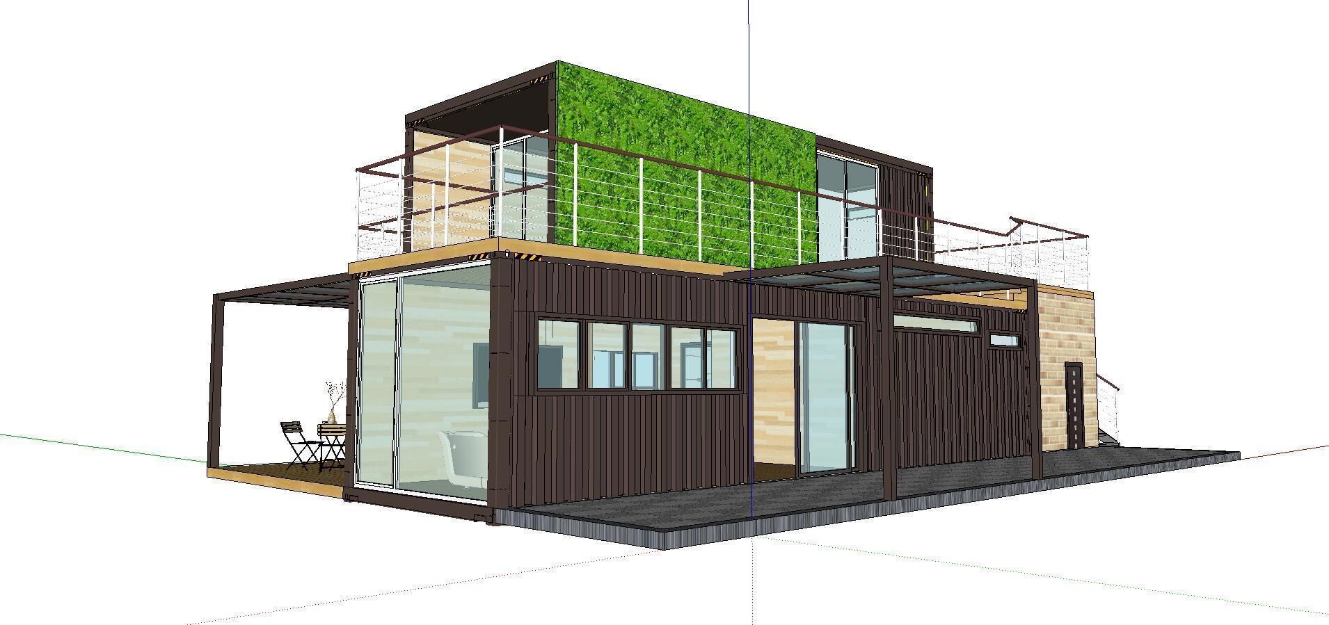 City Simple Art Building-Container-04 3D model_1