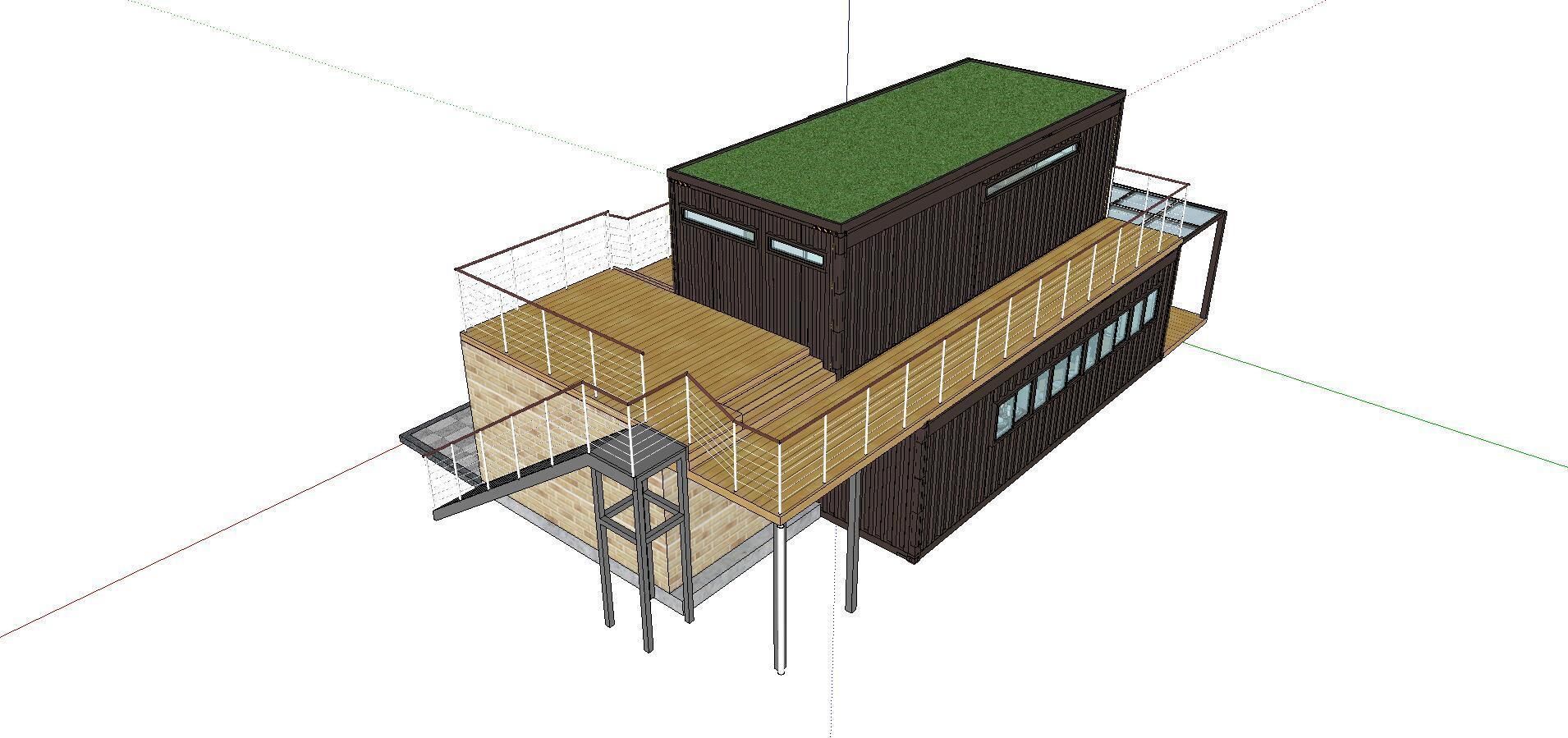 City Simple Art Building-Container-04 3D model_3