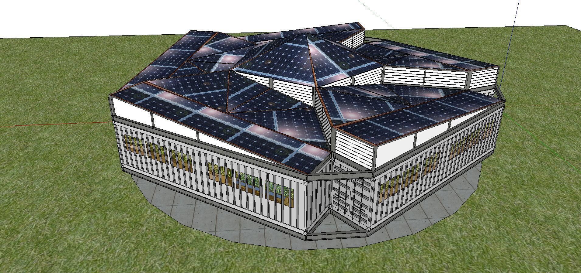 City Simple Art Building-Container-07 3D model_3