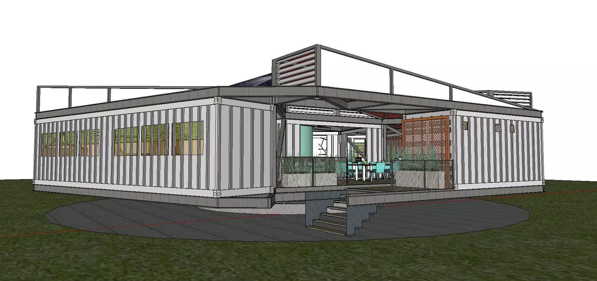 City Simple Art Building-Container-07 3D model_0