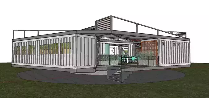 City Simple Art Building-Container-07