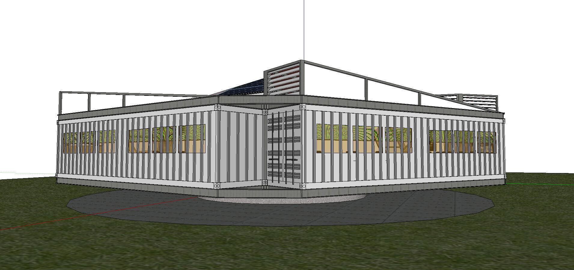 City Simple Art Building-Container-07 3D model_2