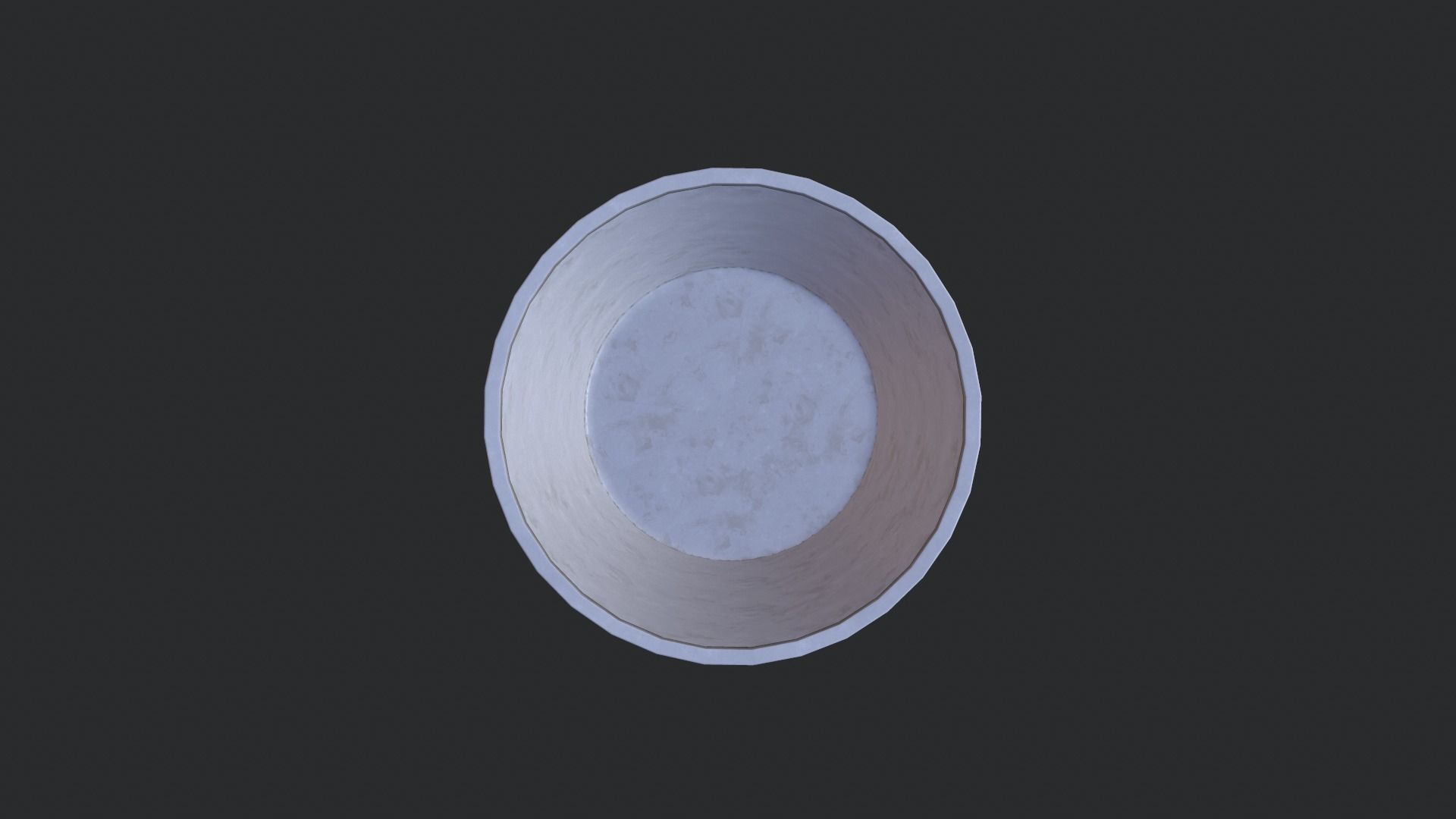 Plastic Pail Low-poly 3D model_2