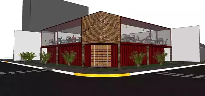 City Simple Art Building-Container-08