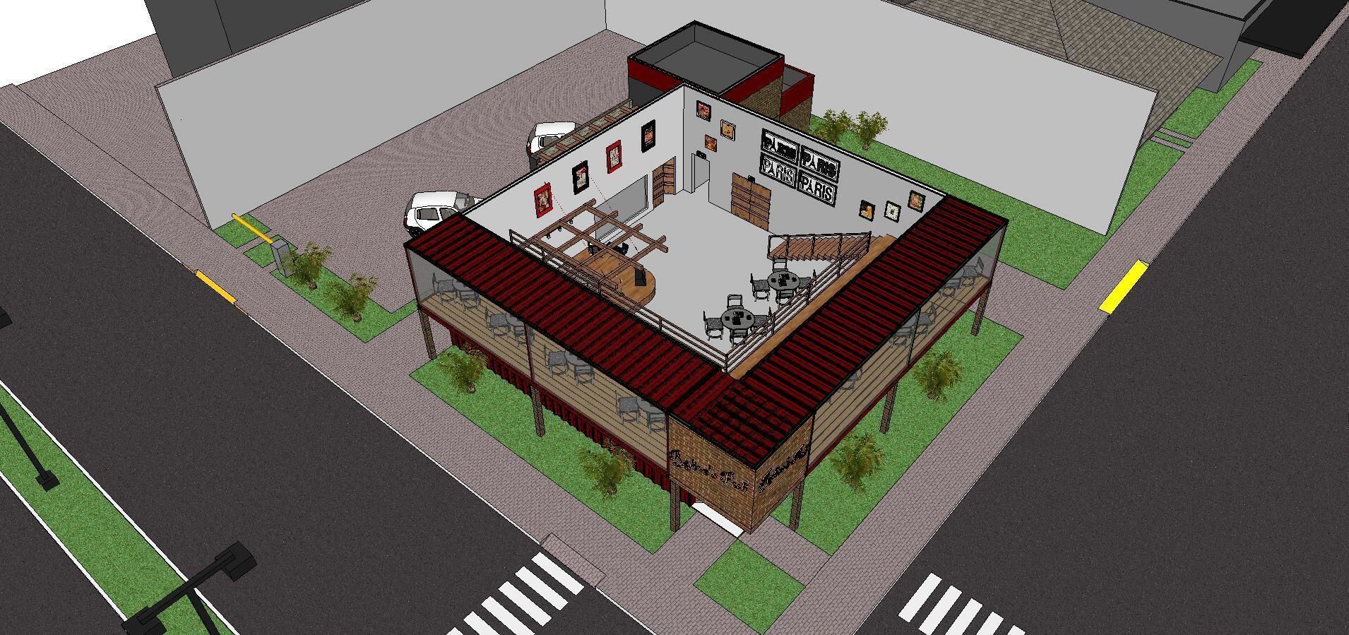 City Simple Art Building-Container-08 3D model_4