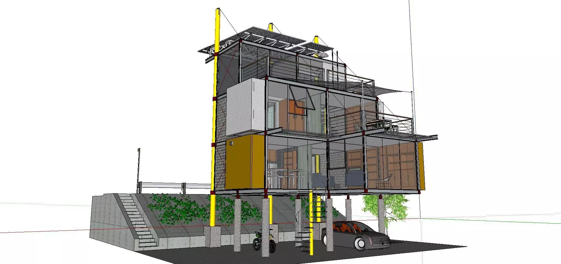 City Simple Art Building-Container-09 3D model_0