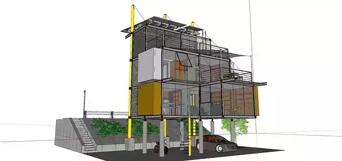 City Simple Art Building-Container-09