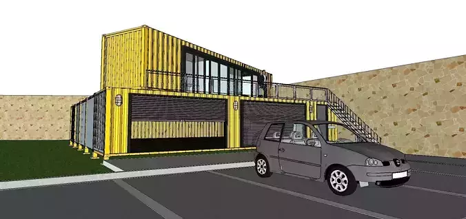 City Simple Art Building-Container-017