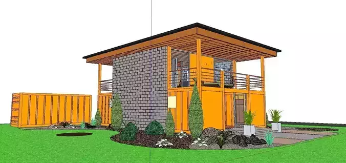 City Simple Art Building-Container-018