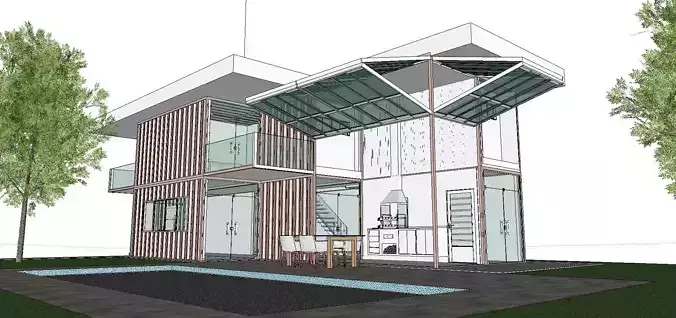 City Simple Art Building-Container-022