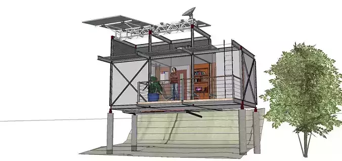 City Simple Art Building-Container-024