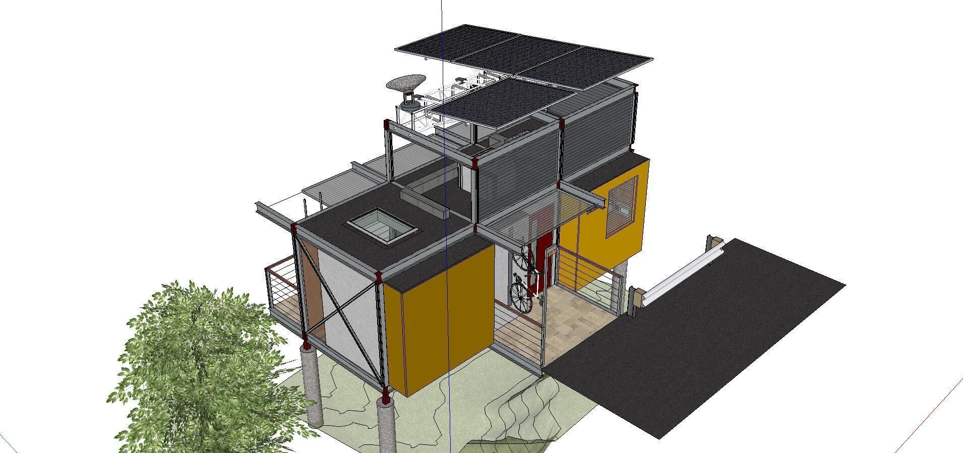 City Simple Art Building-Container-024 3D model_3