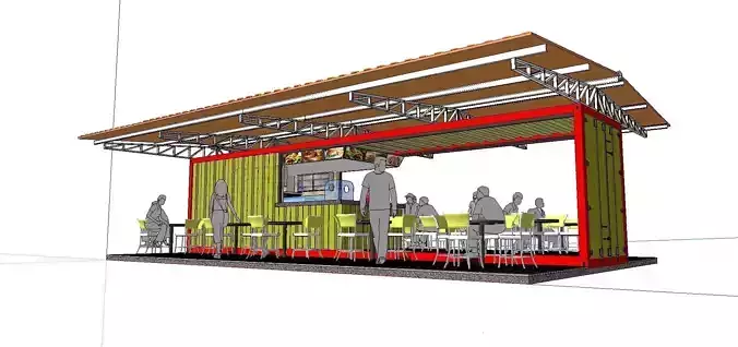 City Simple Art Building-Container-025