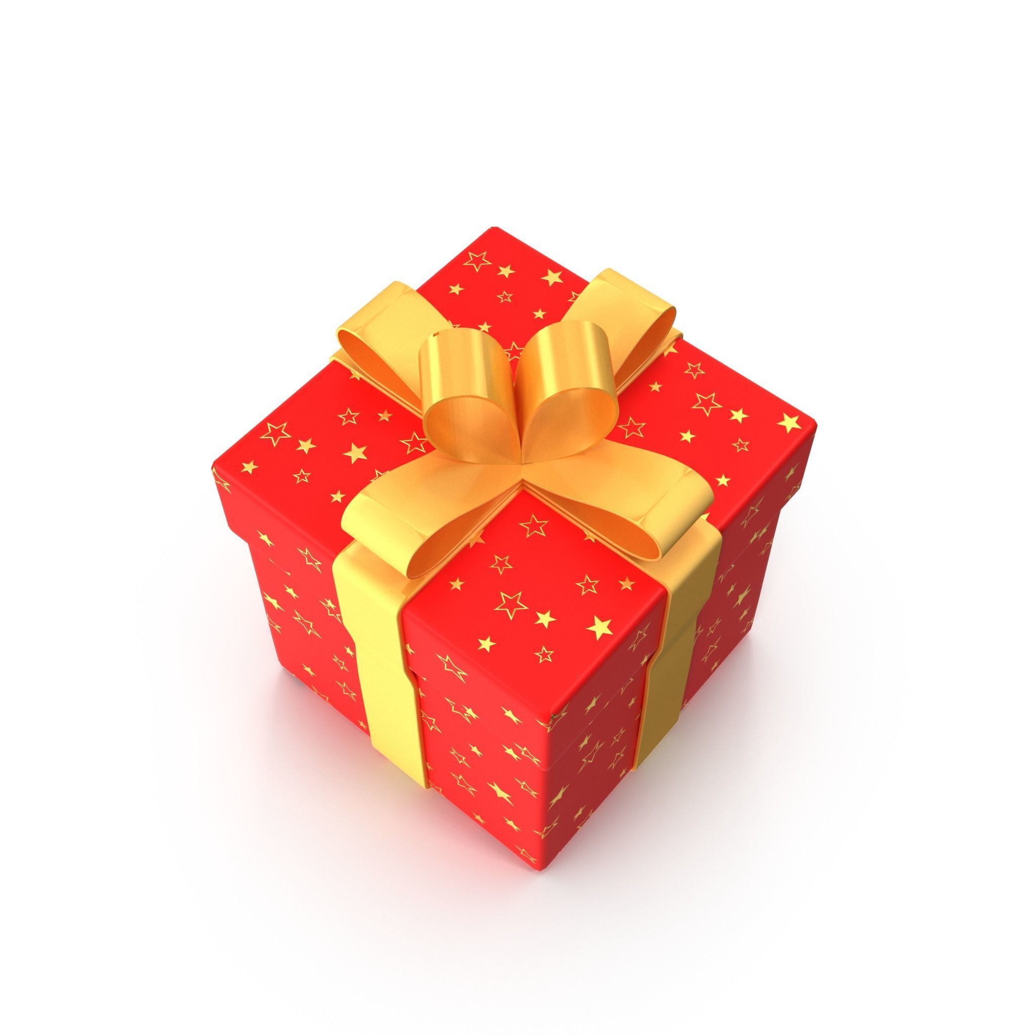 Gift Rigged Burst out animation 3D model_2