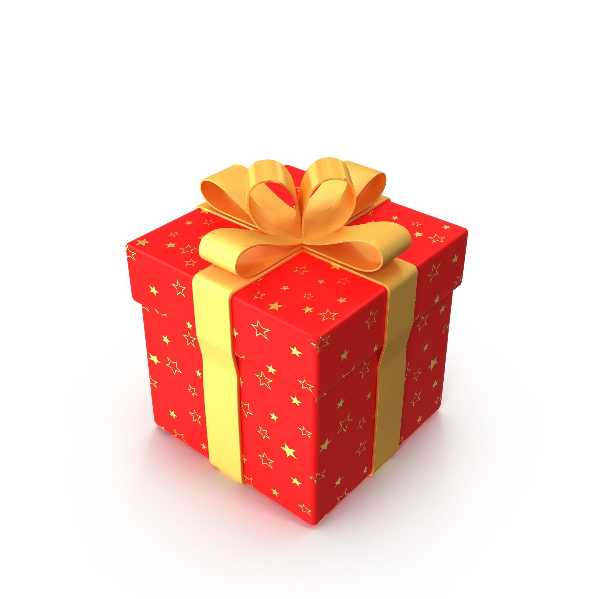 Gift Rigged Burst out animation 3D model_1