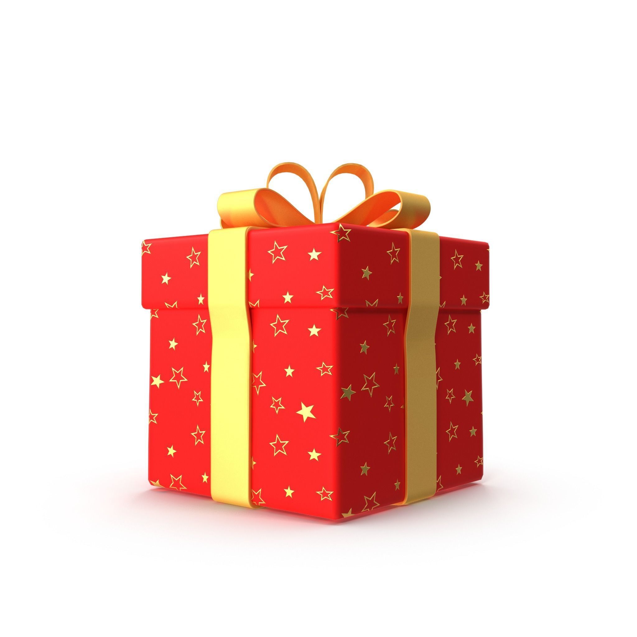 Gift Rigged Burst out animation 3D model_4