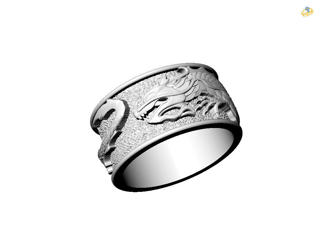 Ring dragon  3D print model_31