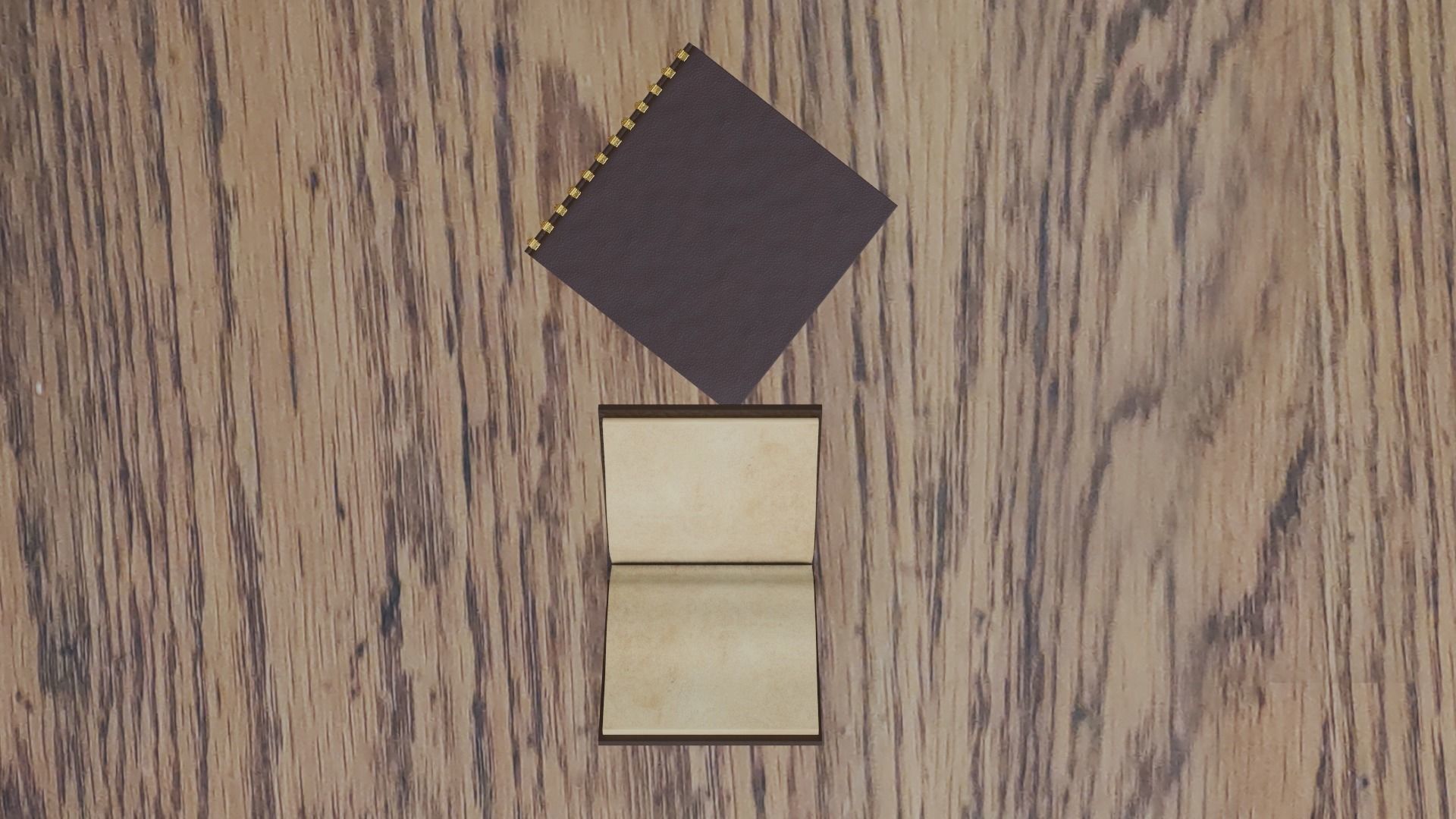 books open and closed Low-poly 3D model_5