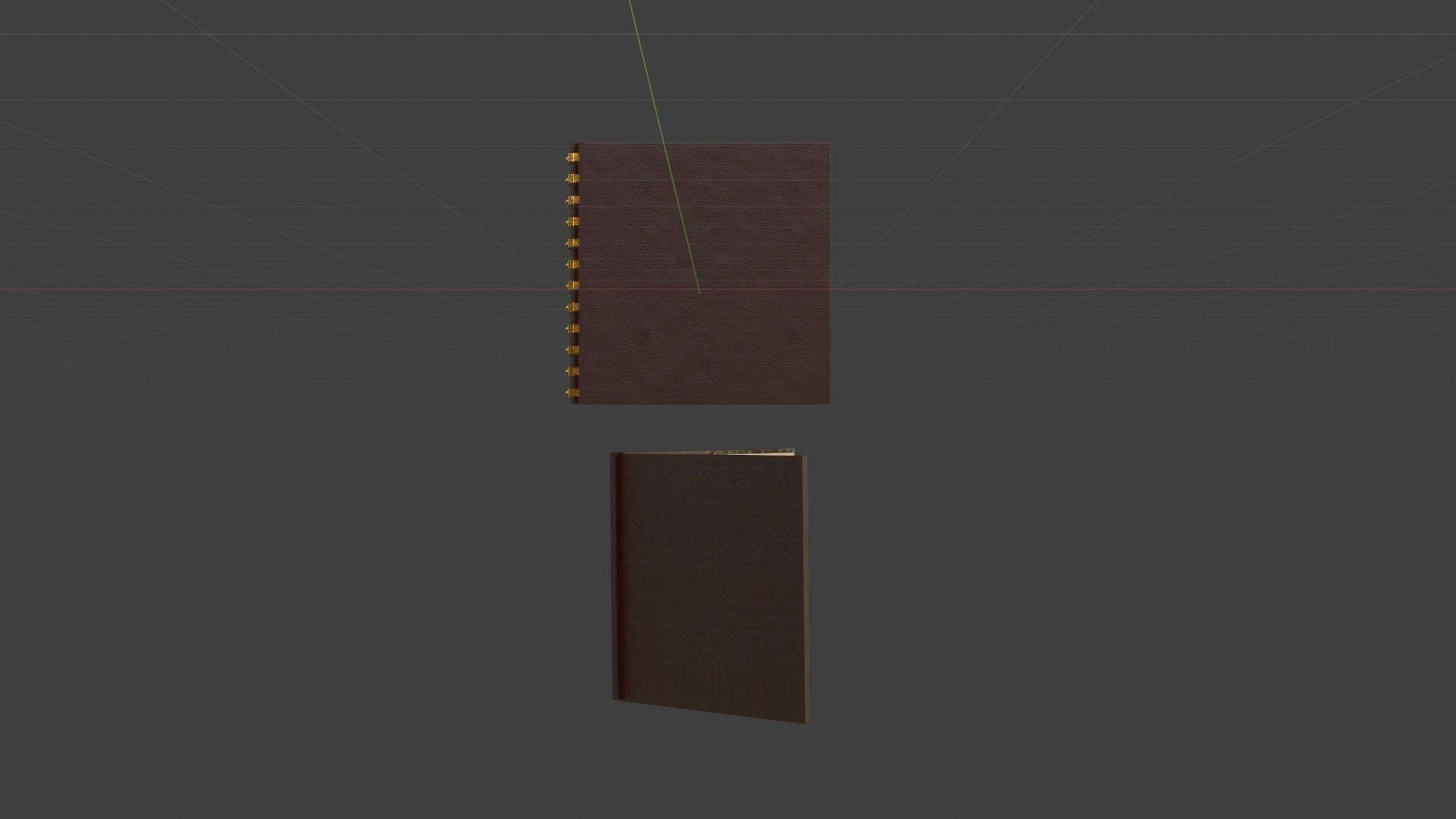 books open and closed Low-poly 3D model_4