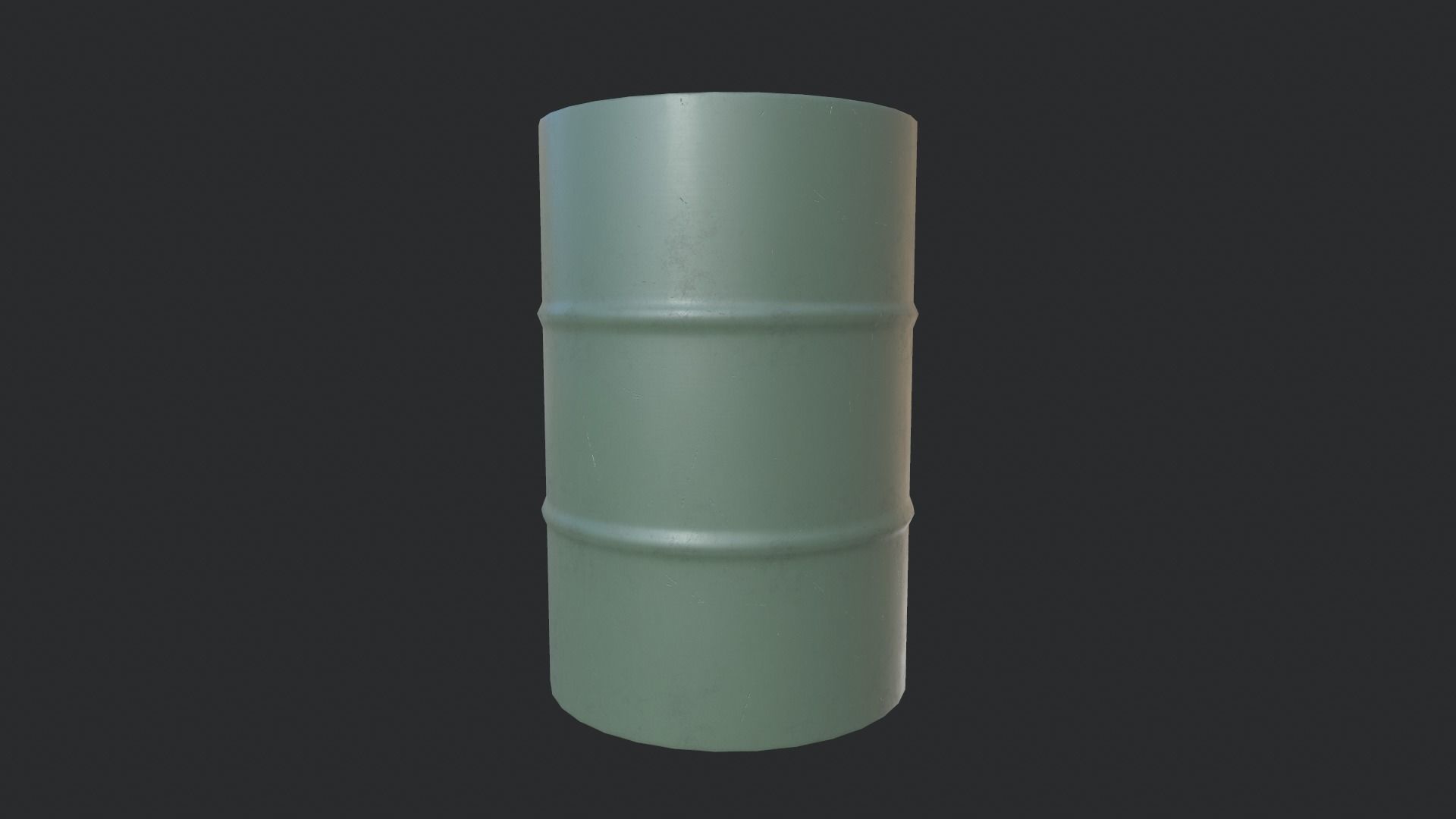 Steel Drum Low-poly 3D model_1