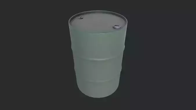 Steel Drum Low-poly 3D model