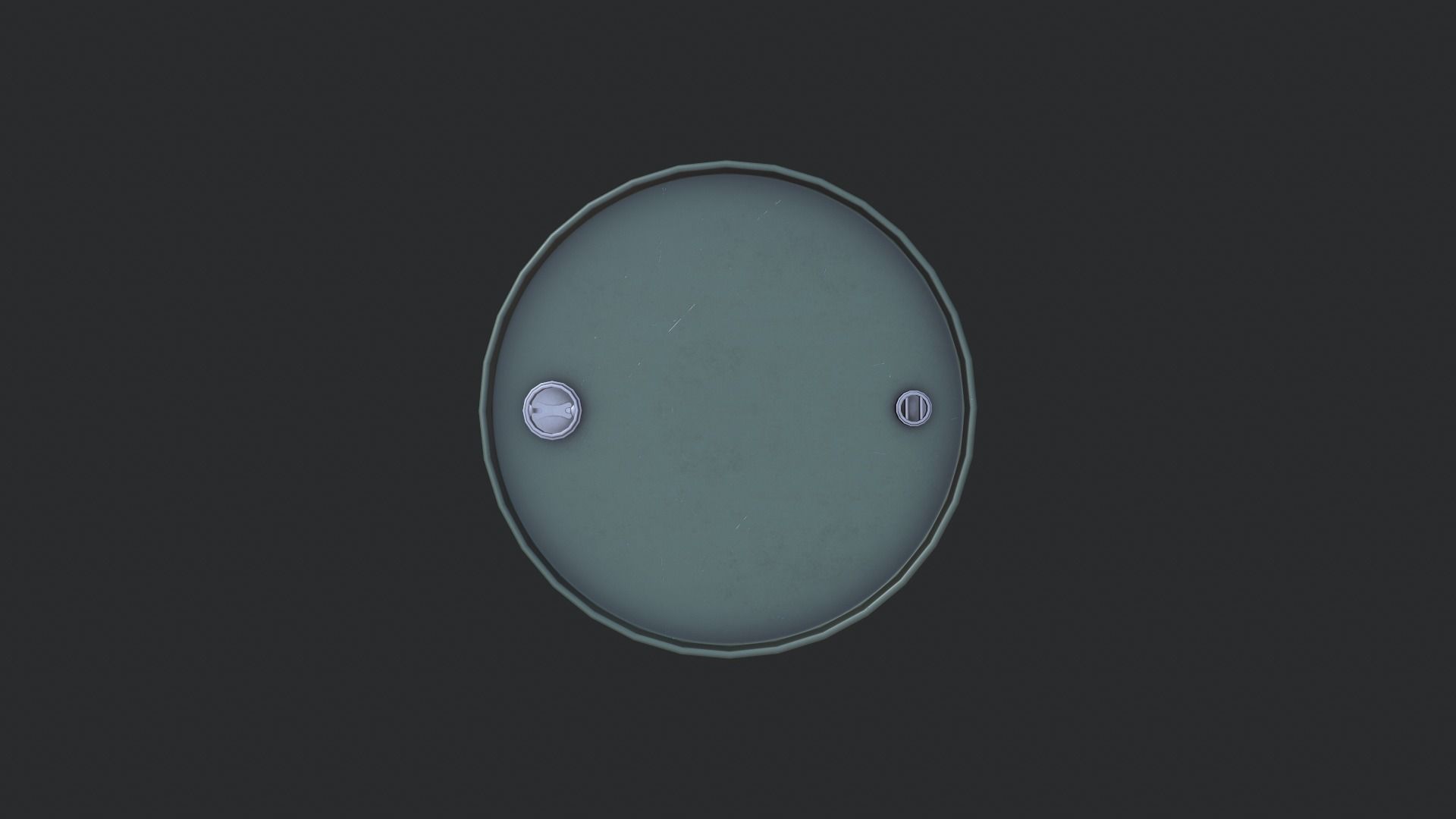 Steel Drum Low-poly 3D model_3