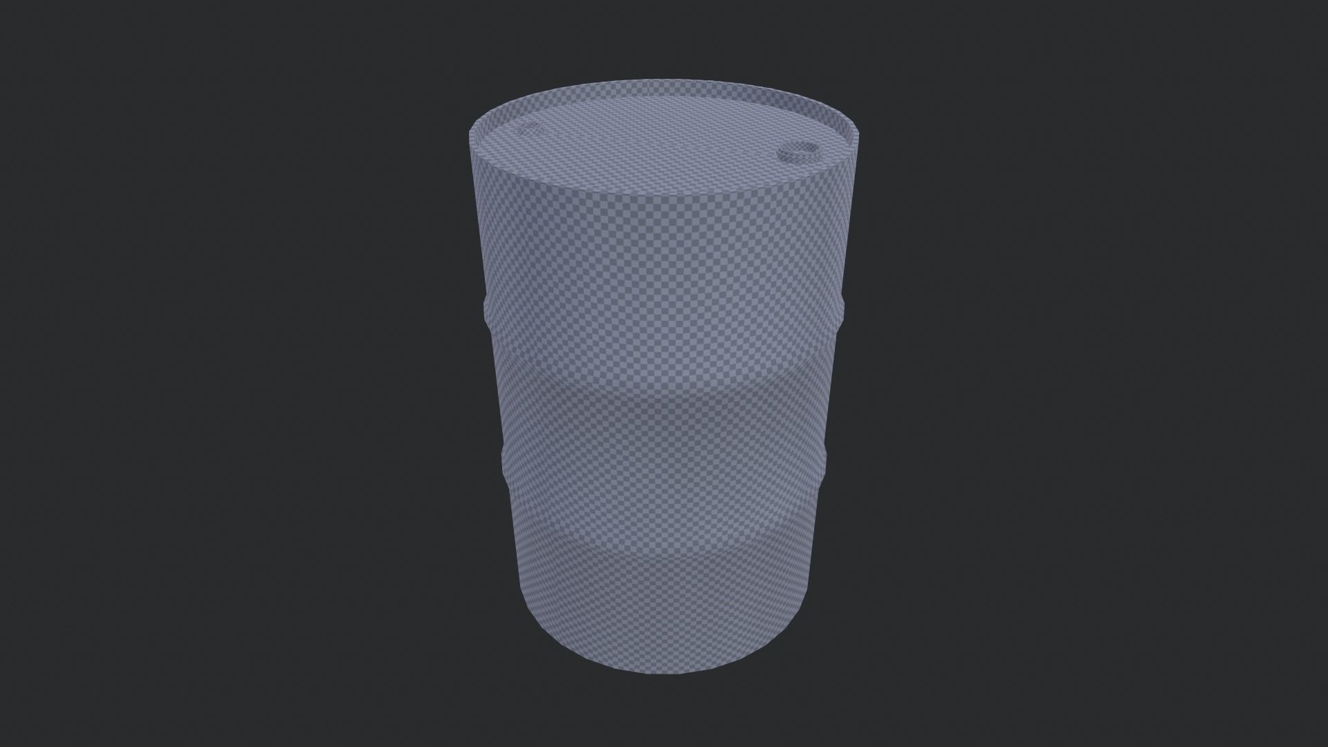 Steel Drum Low-poly 3D model_10