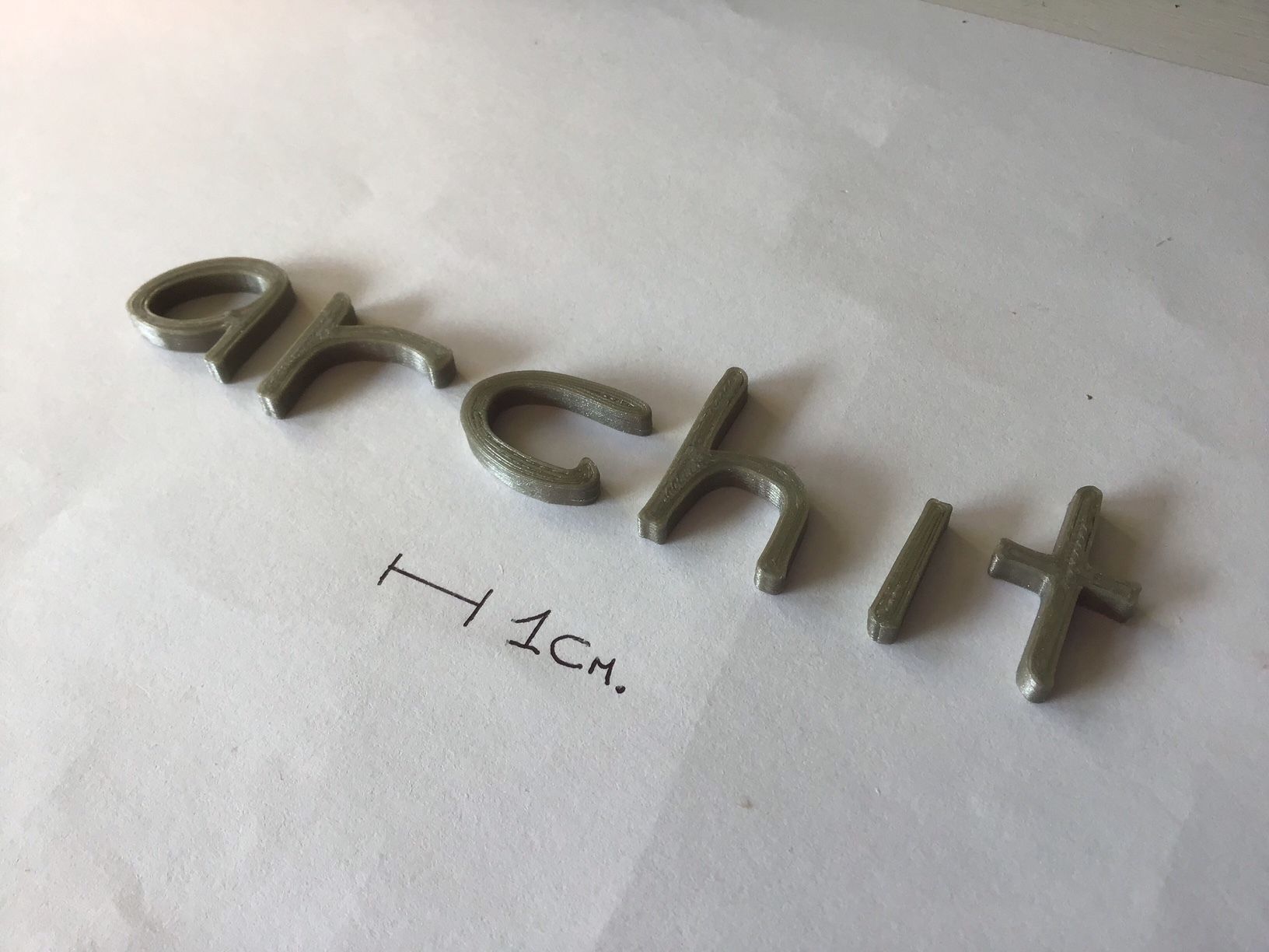 ARCHIT uppercase and lowercase 3D Letters STL FILE 3D print model_5