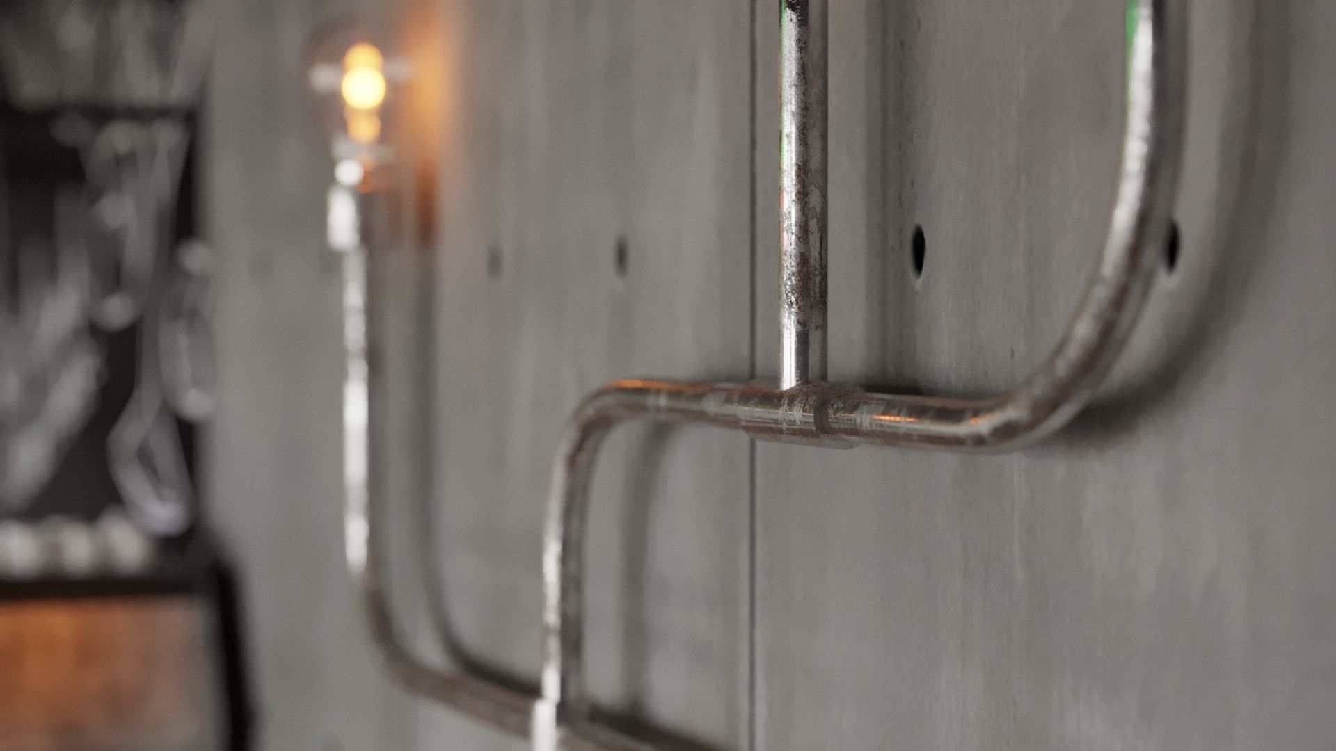 Realistic Bar Coffeeshop interior design  3D model_10