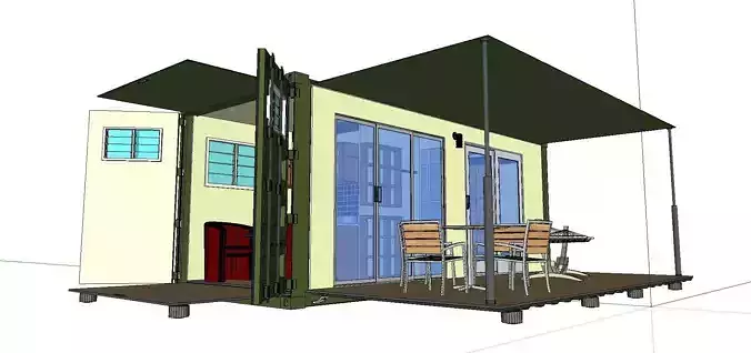 City Simple Art Building-Container-028