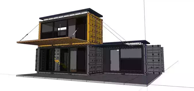 City Simple Art Building-Container-029