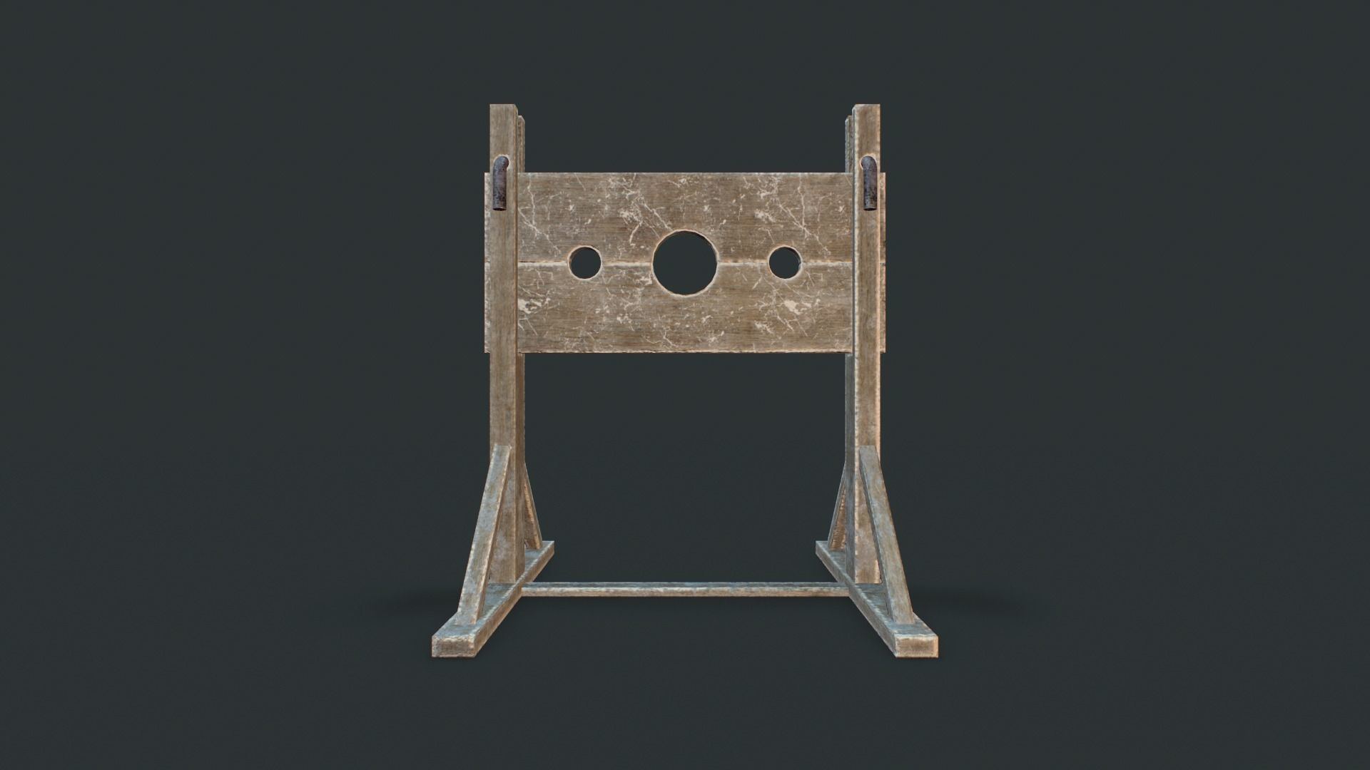 Torture dungeon set Low-poly 3D model_4