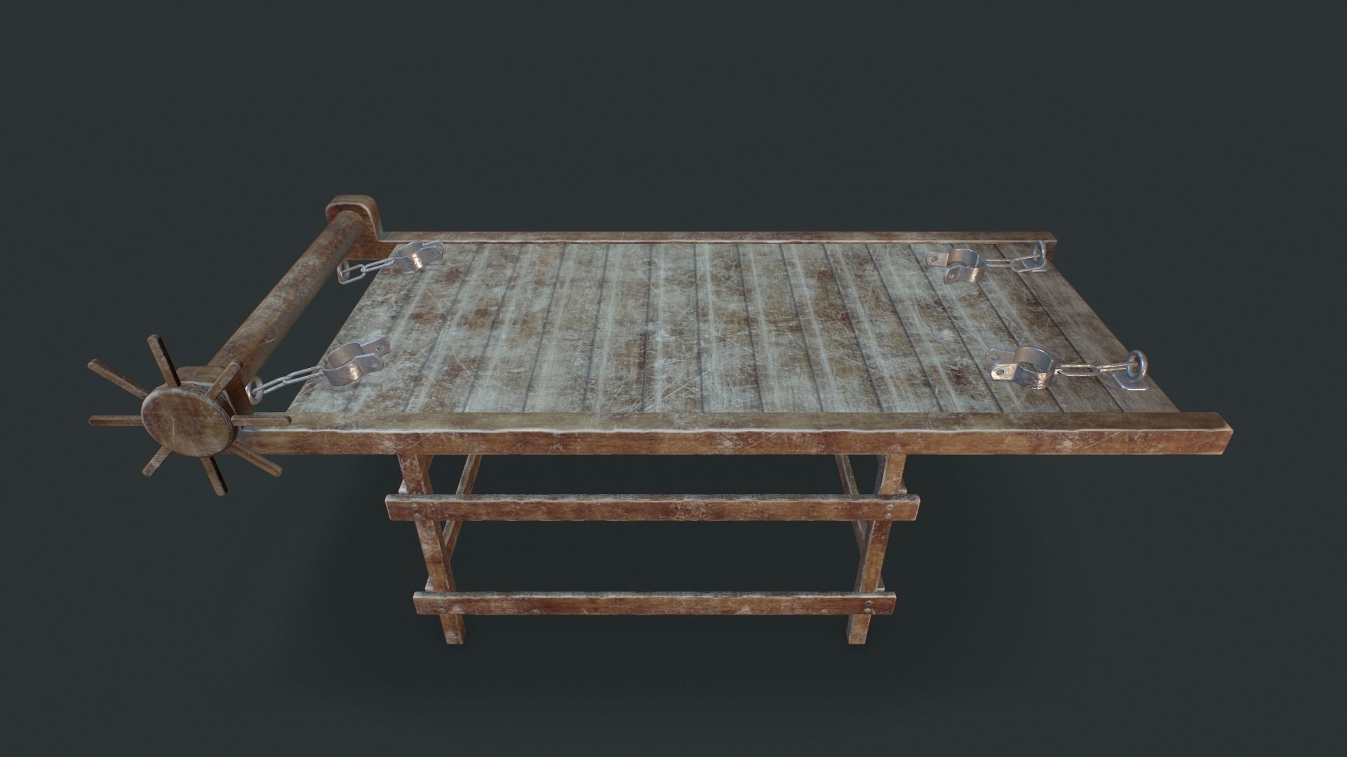 Torture dungeon set Low-poly 3D model_11