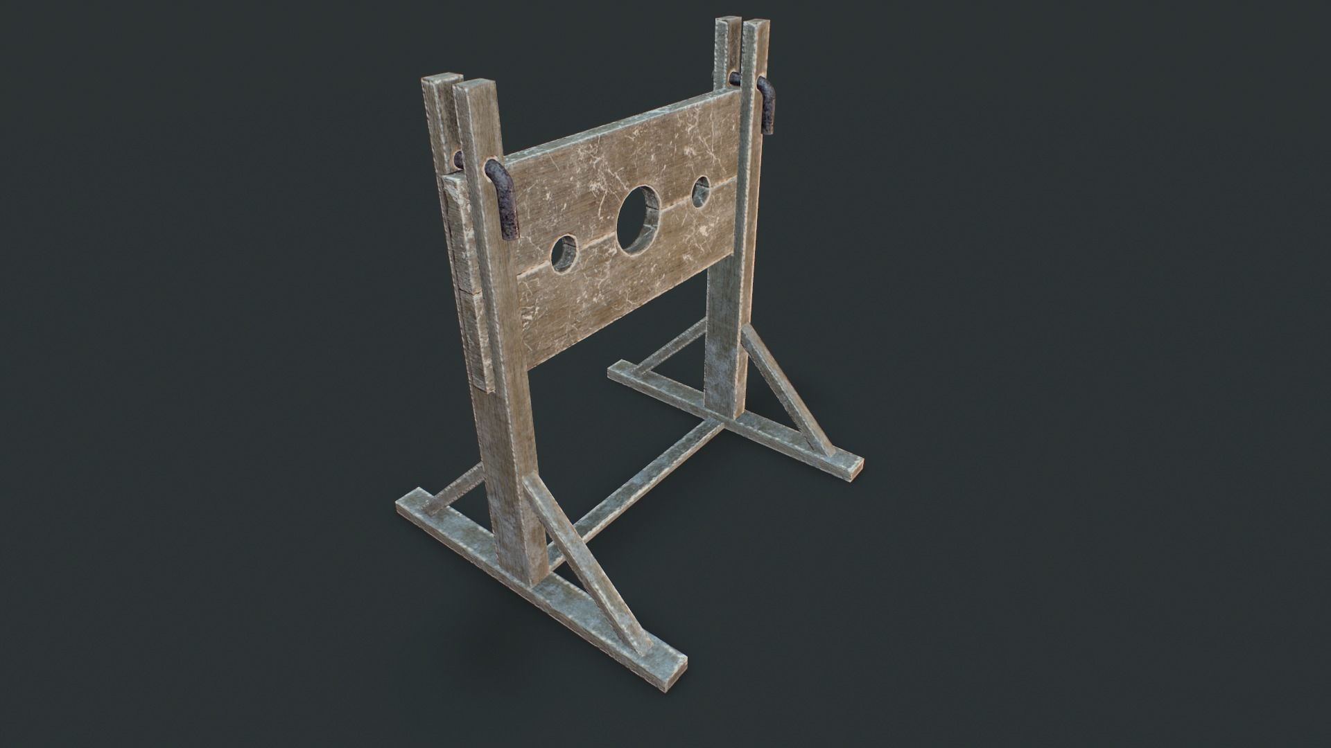 Torture dungeon set Low-poly 3D model_5