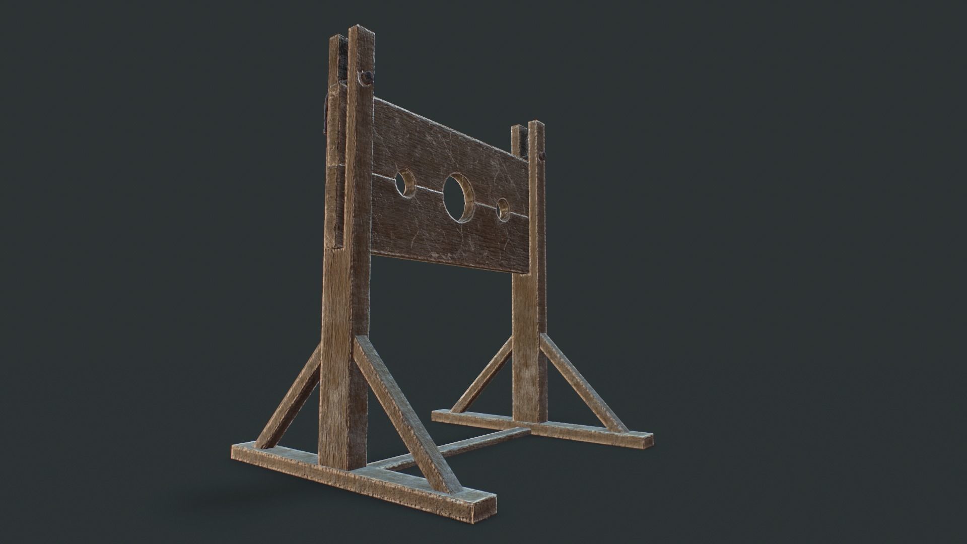 Torture dungeon set Low-poly 3D model_6