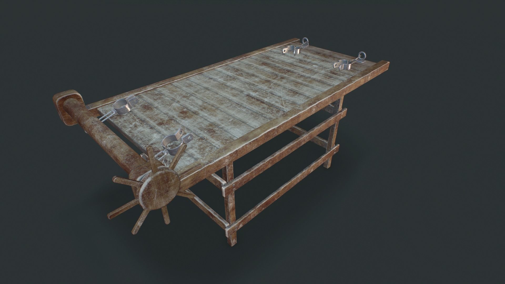 Torture dungeon set Low-poly 3D model_10