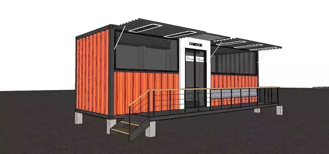 City Simple Art Building-Container-030