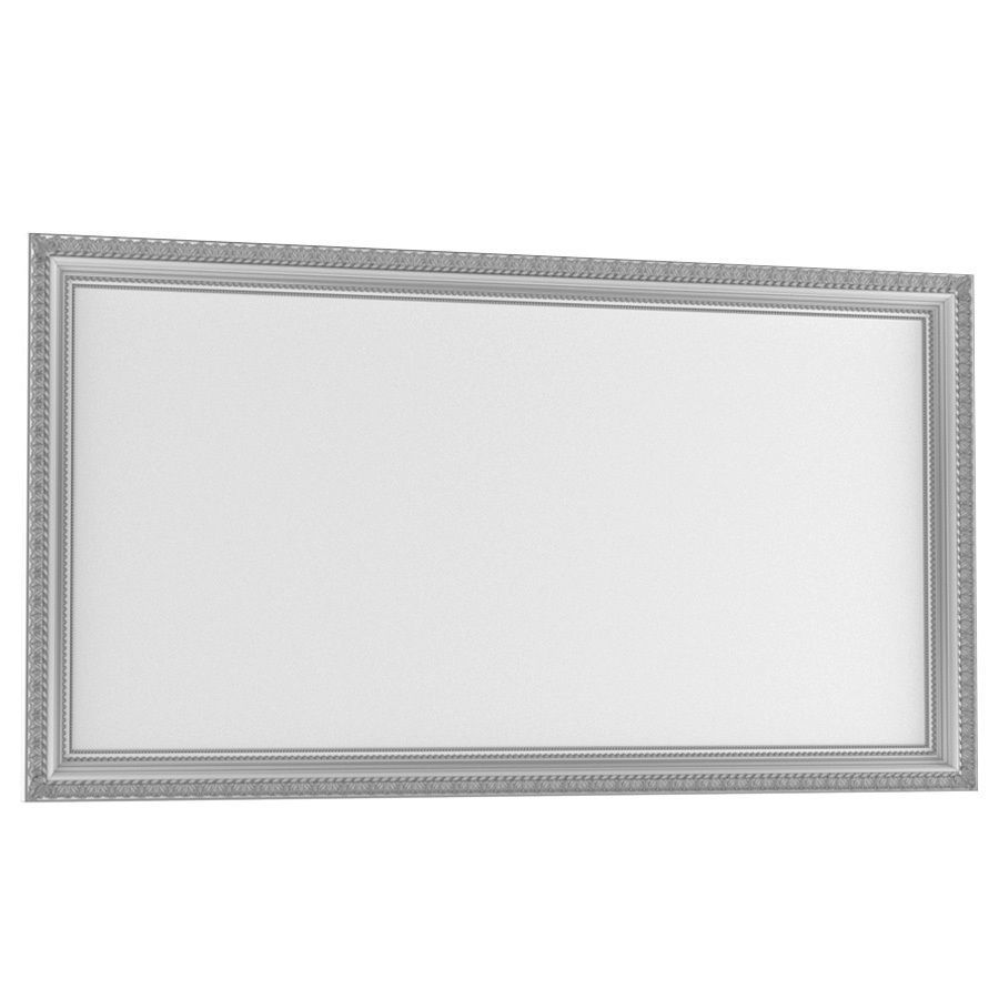 A classic big picture in a carved golden frame 3D model_3