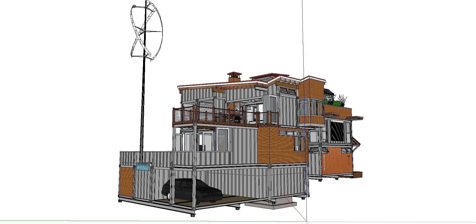 City Simple Art Building-Container-033 3D model_1