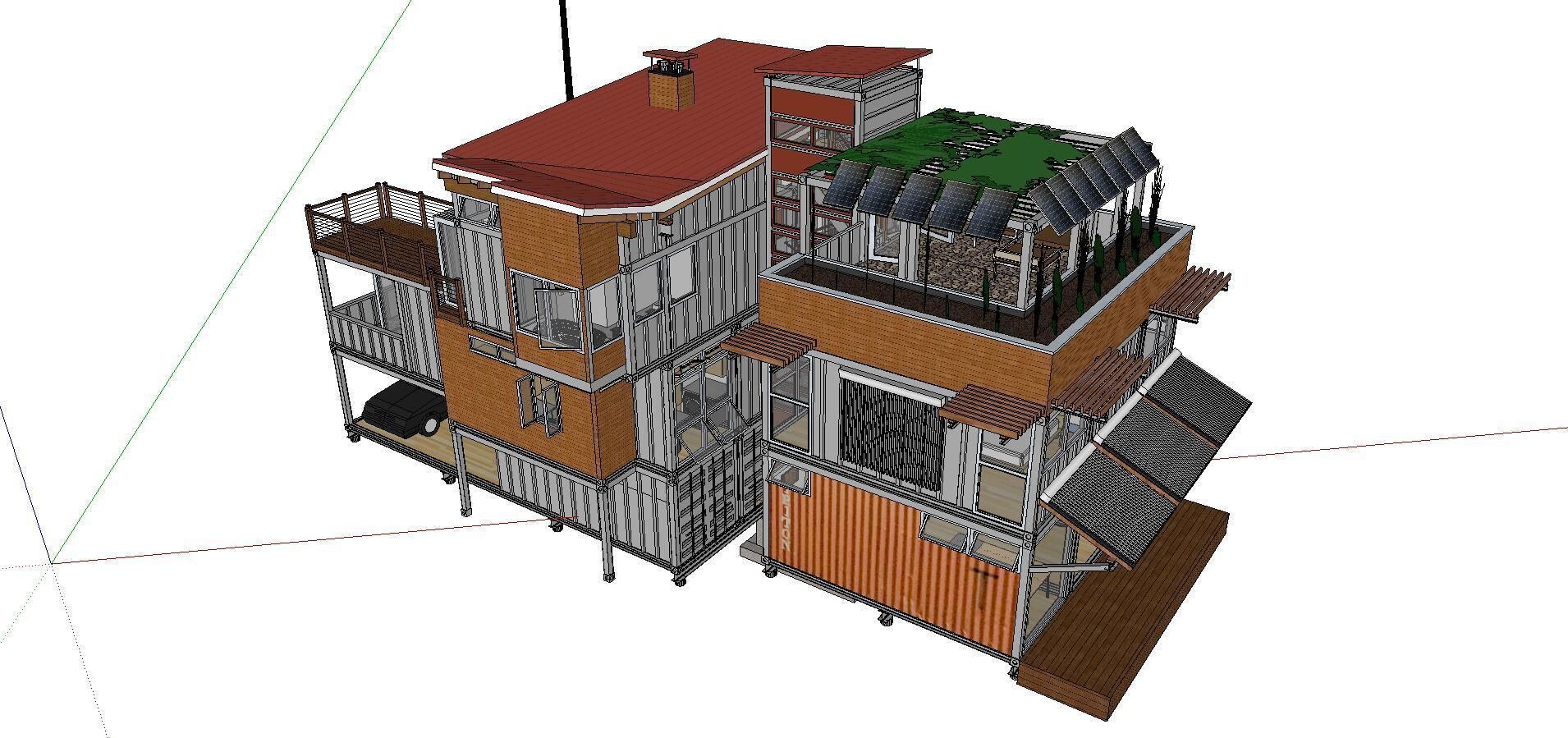 City Simple Art Building-Container-033 3D model_4