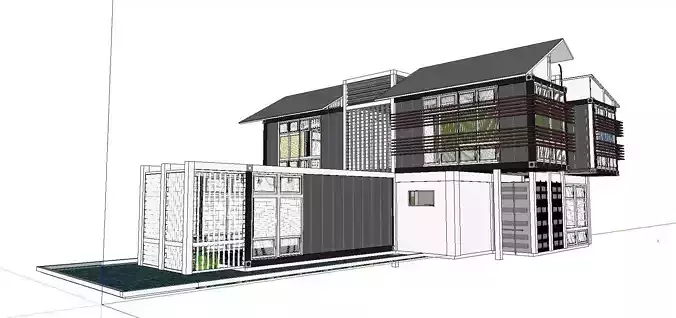 City Simple Art Building-Container-034